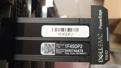 Dell R640 1U 8SFF 2PSU, 2x Xeon Gold 6138 - 1F45DP2