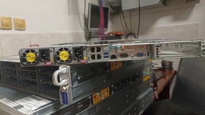 Supermicro 1U 4LFF (4NVME) 2PSU 6019U-TR4T, 2x Intel Xeon