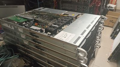 Supermicro 1U 10SFF 2PSU, X11SPW-TF, Xeon Gold 6122, 8xNVME
