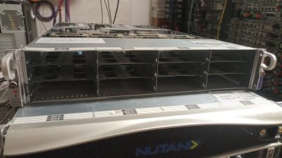 Supermicro 2U 12LFF (4NVME) 2PSU 6029U-TRT, 2xGold 6154, GPU ready