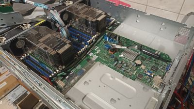 Supermicro 2U 12LFF (4NVME) 2PSU 6029U-TRT, 2xGold 6154, GPU ready