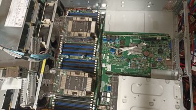 Supermicro 2U 12LFF (4NVME) 2PSU 6029U-TRT, 2xGold 6154, GPU ready